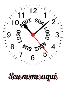 Relógio Personalizado com sua logo/ART/foto em Mdf 3mm