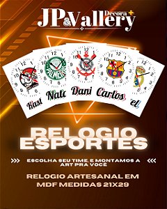 Relogio Personalizado do seu pime do coração