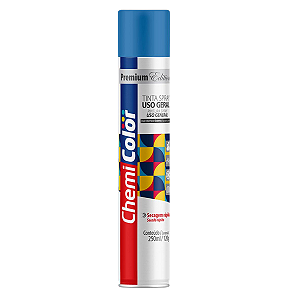 Tinta Spray Uso Geral Azul Claro Baston 250ml Seca Rápido