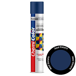 Tinta Spray Uso Geral Azul Escuro Baston 250ml Seca Rápido