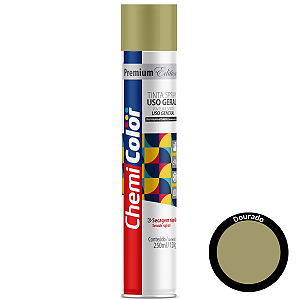 Tinta Spray Uso Geral Dourado Baston 250ml Seca Rápido