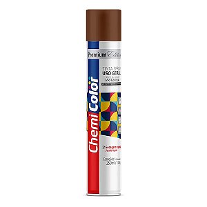Tinta Spray Uso Geral Marrom Baston 250ml Secagem Rápida