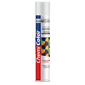 Tinta Spray Uso Geral Fundo Preparação Baston 250ml Secagem Rápida