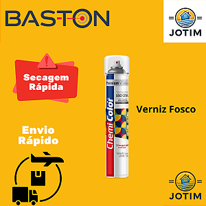 Tinta Spray Uso Geral Verniz Fosco Baston 250ml