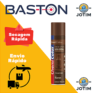 Tinta Spray Uso Geral Marrom 400ML BASTON  REF - 0680134