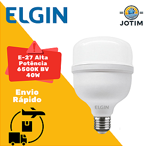 Lâmpada Led Bulbo E-27 Alta Potência 6500K BV 40W Elgin