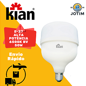 Lâmpada Led E-27 Alta Potência 6K 6500K BV 50W REF11345 KIAN