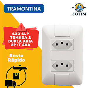 Conjunto Embutir Modular com 2 Tomadas 20A