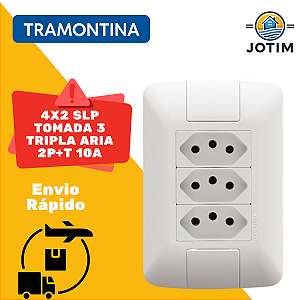 Conjunto Embutir Modular com 3 Tomadas 10A