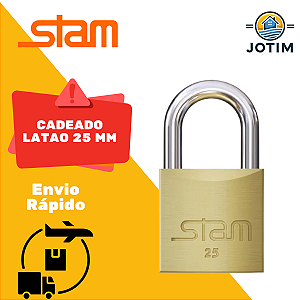 Cadeado de Latão Maciço 25 mm STAM
