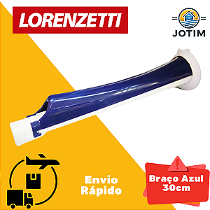 Braço para Chuveiro/Ducha Lorenzetti 30cm Elétrico Pvc Azul