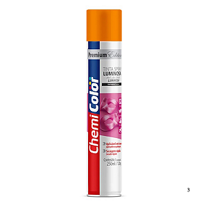 Tinta Spray Baston Laranja Luminosa 250ml