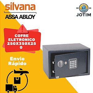 Cofre Eletrônico Silvana Secret Plus 250x350x250 mm Grafite