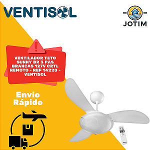 Ventilador de Teto Ventisol Sunny 96 cm