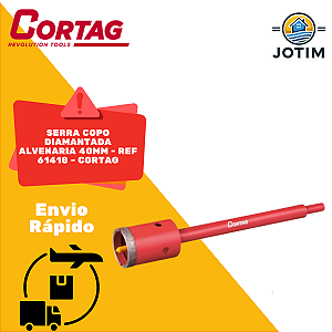 Serra Copo Diamantada Cortag 40 mm