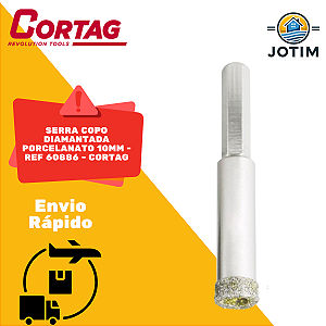Serra Copo Diamantada Cortag 10 mm