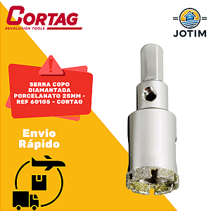 Serra Copo Diamantada Cortag 25 mm