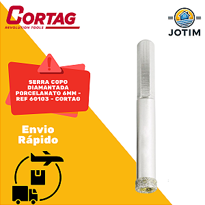 Serra Copo Diamantada Cortag 6 mm