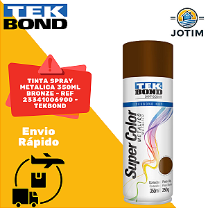 Tinta Spray Metálica Tekbond Bronze 350 ml