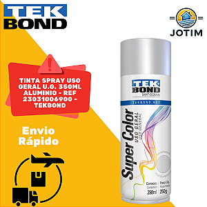 Tinta Spray Uso Geral Tekbond Alumínio 350 ml