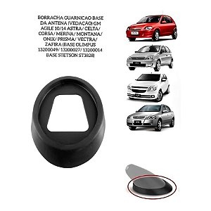 Borrachas Anel Vedação Antena Teto GM Olimpus Corsa Onix Vw Gol Voyage Agile Montana Prisma Celta Vectra Zafira Meriva