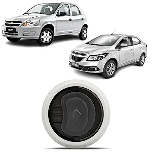 Grade Difusor Saída De Ar Aro Prata Prisma Celta 2006 A 2015