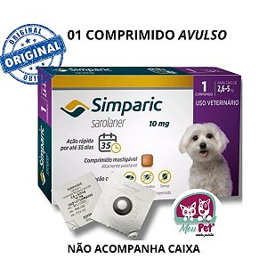 Simparic 2,5 A 5 Kg - 01 Comprimido