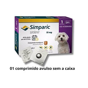 Simparic Antipulgas Carrapatos Cães 2.6-5kg Zoetis 1 Comp