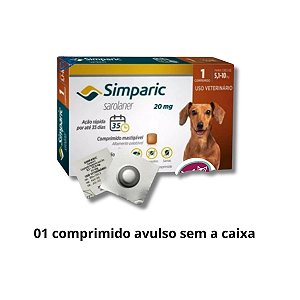 Simparic Antipulgas e Carrapatos Zoets 5 A 10Kg 01 Comp