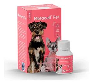 Metacell Pet 50ml Suplemento Vitamina Ferro Para Cao E Gato