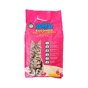 Areia Higiênica Gatos Bob Esconde Mandioca 2kg Biodegradavel