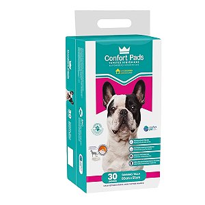 Tapete Higiênico Branco Confort Pads 55x60 30 Unidades