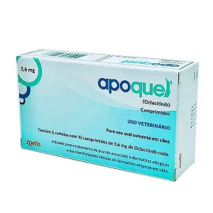 Apoquel 3,6 Mg - Tratamento Para Coceira Em Cães - Zoetis