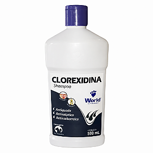 Shampoo Dermatite Clorexidina 500ml World Fragrância Suave