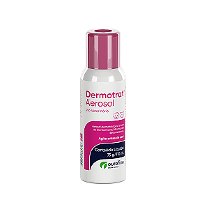 Dermotrat Spray Aerosol Cachorro Gato Dermatite Ourofino 75g
