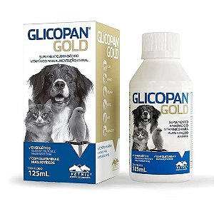 Glicopan Gold Suplemento Para Cães E Gatos Vetnil 125ml