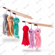 Brinquedo Gato Vara Polvo De Pelucia