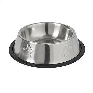 Comedouro Inox Tigela Patinhas M 400ml