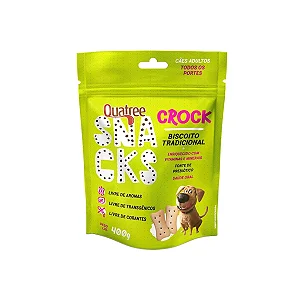 Quatree Snacks Crock Tradicional para Cães 400g