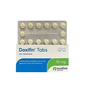 Doxifin Doxiciclina 50mg Ourofino 1 Blister C/ 14 Cp Cães