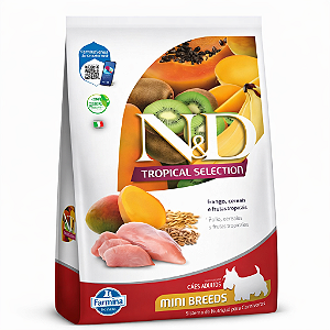 Ração N&D Tropical Can Adulto Mini Frango 10+2kg