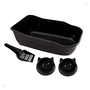 Kit Bandeja Gato Alta Preta