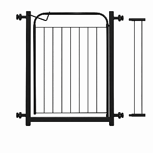 Portao Seguranca 80cm C/extensor Preto