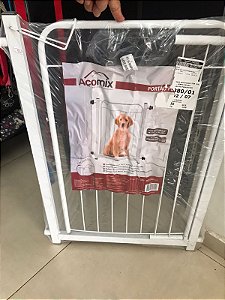 Portao Seguranca 80cm C/extensor Branco