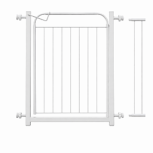 Portao Seguranca 80cm C/extensor Branco