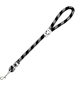 Guia Corda 16mm X 1mt Mosquetão Preta