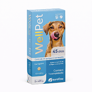 Antipulgas Carrapatos Ourofino Wellpet Cães 4.6-10kg