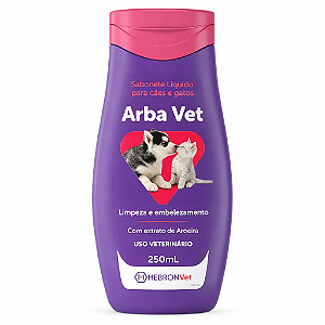 Sabonete Liquido Arba Vet 250ml - Hebron Extrato De Aroeira