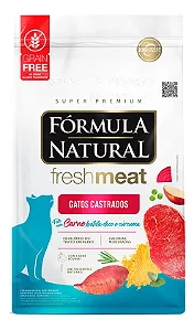 Ração Fórmula Natural Gato Fresh Meat Castrado Carne 10,1kg