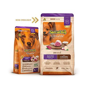 Ração Special Dog Ultra Life Raças peq. Adulto Cordeiro 3kg
